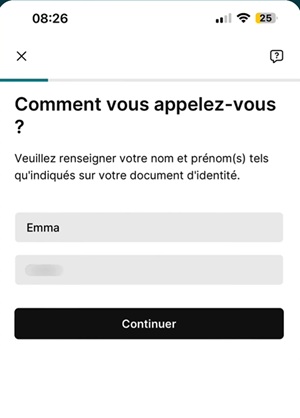 Activation du Face ID sur l'application Finst