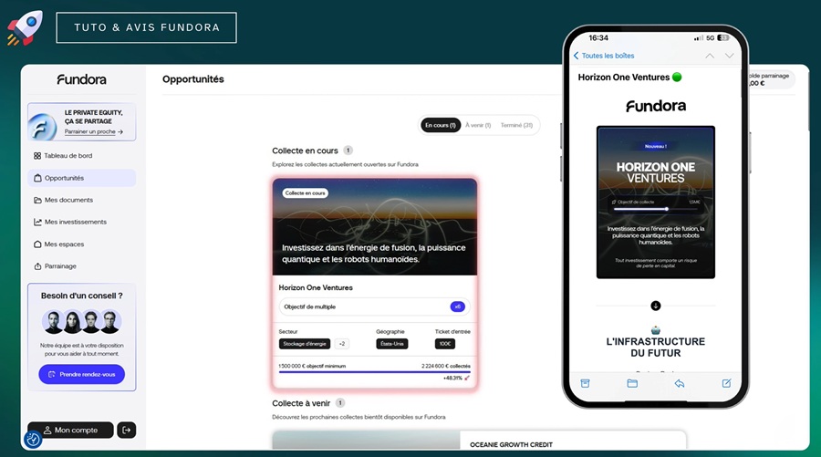 Nouvelle collecte de Private Equity en cours sur Fundora