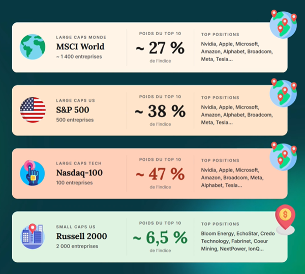 Diversification ETF Small Caps Russell 2000