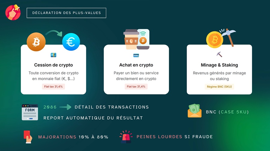 Déclaration plus-values crypto formulaire 2086