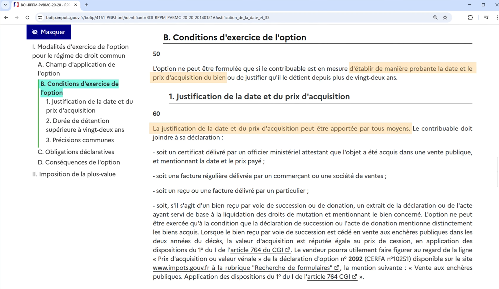 scellé ou non scellé or