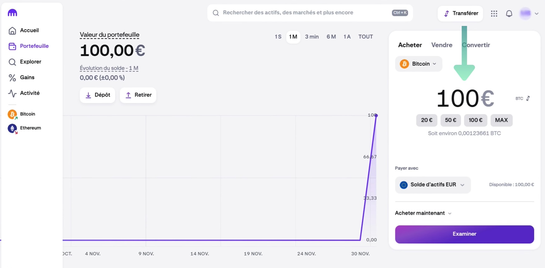 Kraken acheter du bitcoin